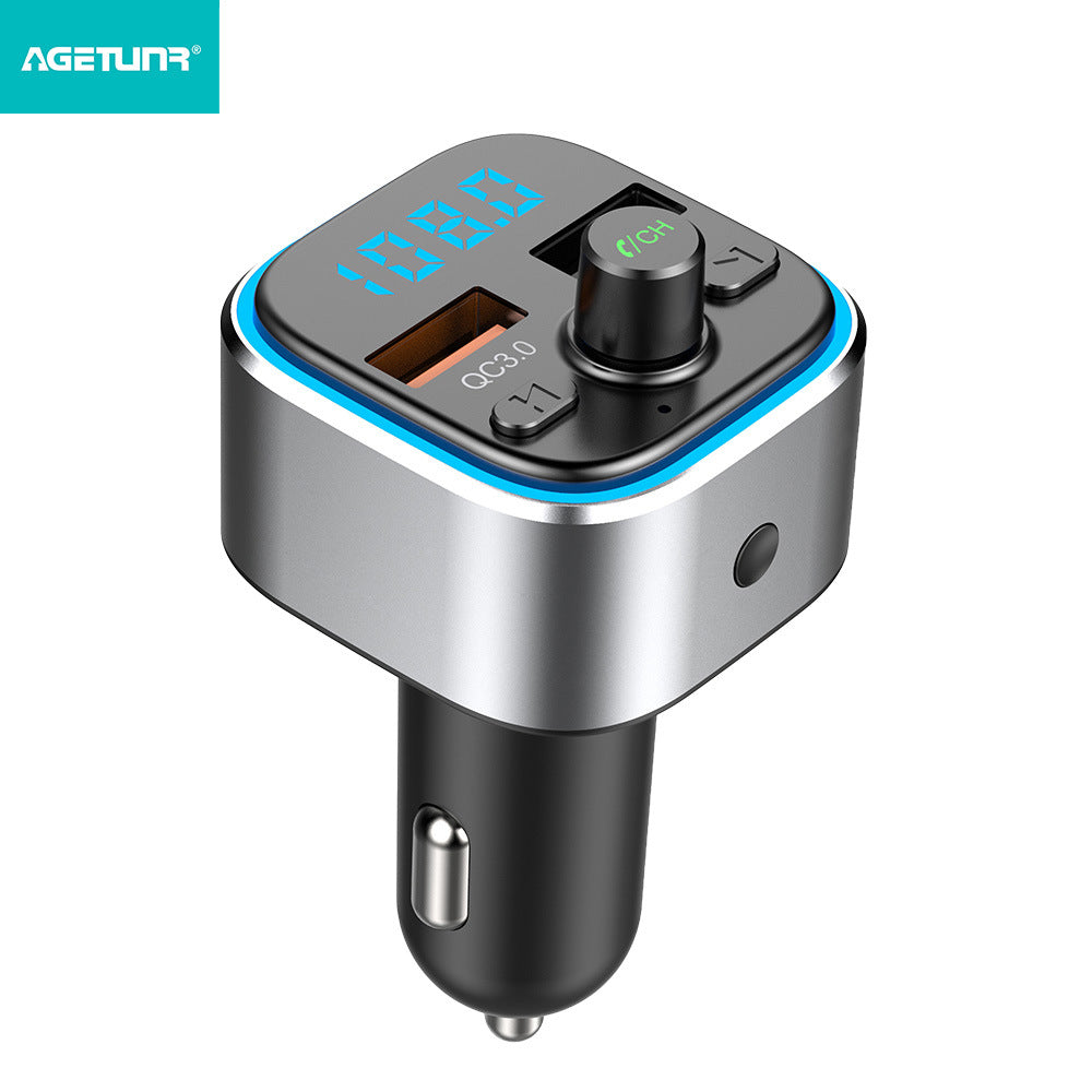 T32 Car Bluetooth Mp3 Lossless Music Player Bluetooth 5.0 Colorful Atmosphere Light QC3.0 Fast Charger