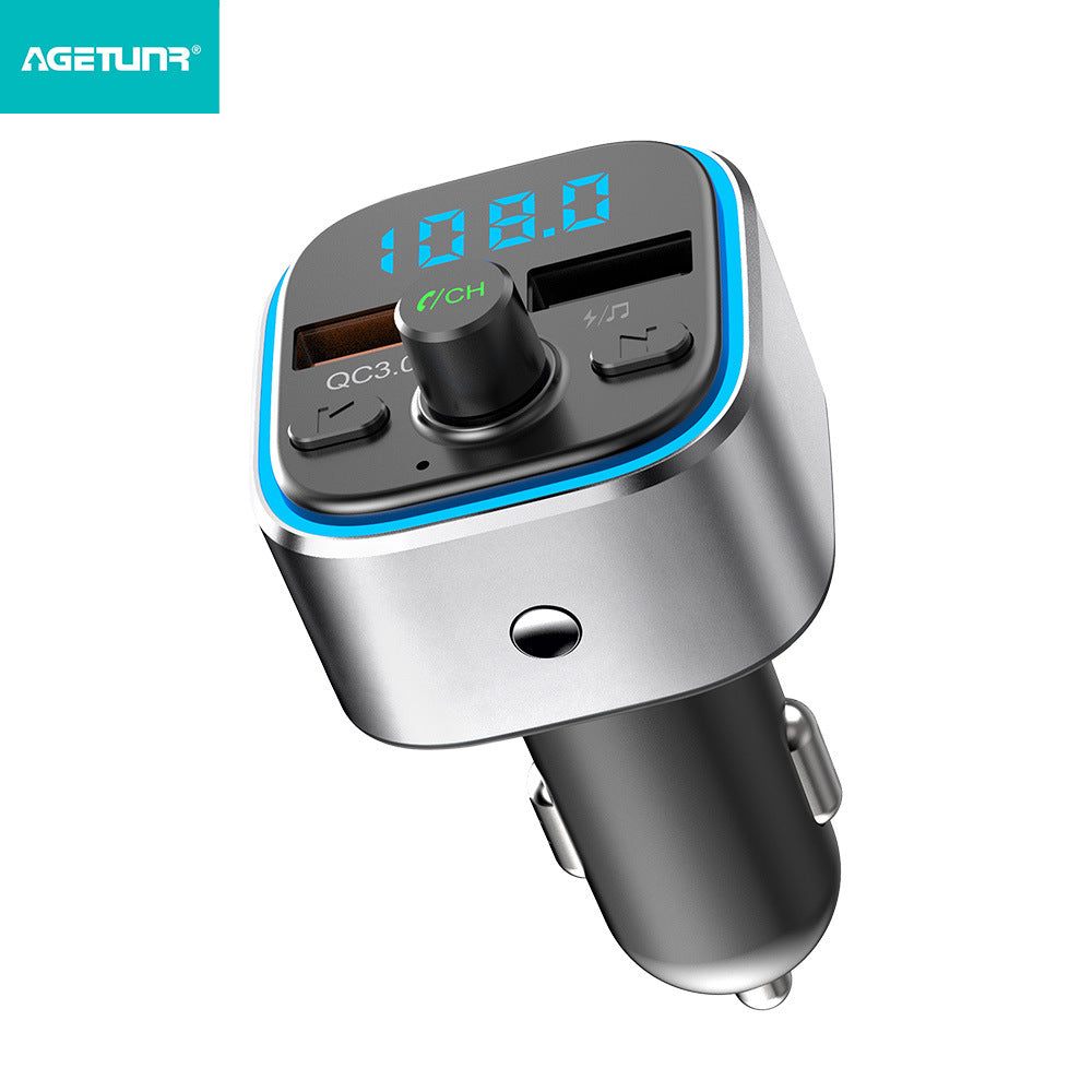T32 Car Bluetooth Mp3 Lossless Music Player Bluetooth 5.0 Colorful Atmosphere Light QC3.0 Fast Charger