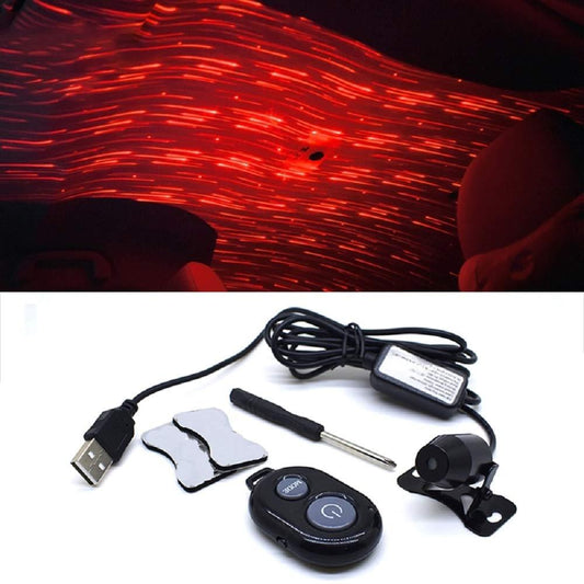 Usb Car Starry Sky Light Non-destructive Installation, Wiring-free Starry Sky Top With Remote Control Atmosphere Light