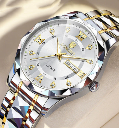 Waterproof Luminous Dual Calendar Watch