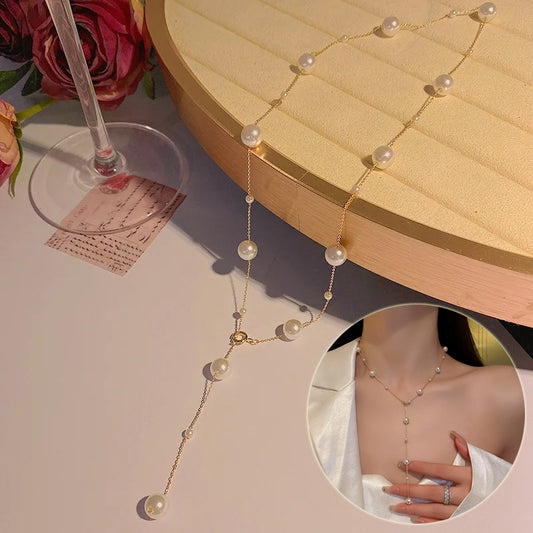 Trendy Pearl Necklace For Women Fashion Starry Pearl Choker Necklaces 2025 Fashion Jewelry Girl Gifts