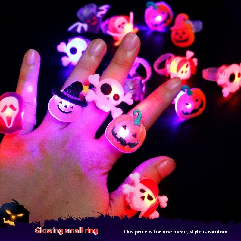 Halloween Decorations Halloween Glowing Brooch Ring