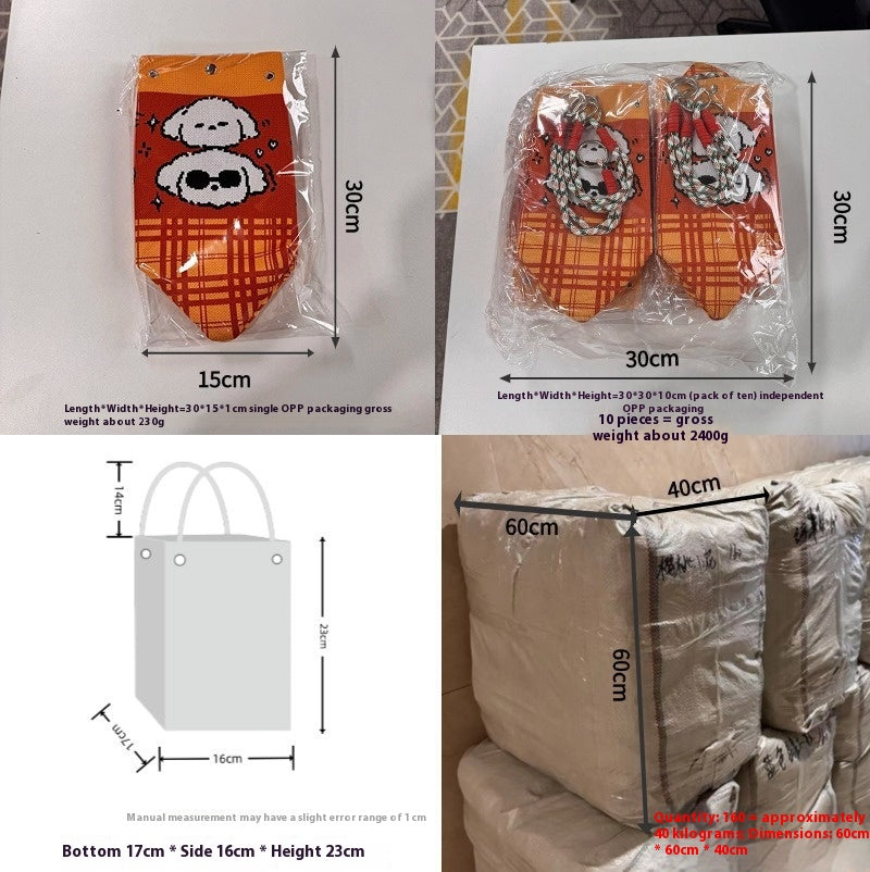 Knitted Buckle Bag Portable Large Capacity