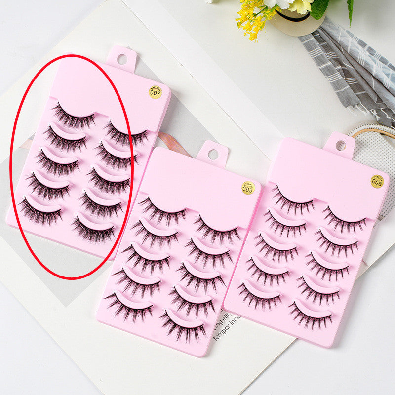 5 Pairs Manga Lashes New Arrival Anime Cosplay Natural Wispy Korean Makeup Artificial False Eyelashes