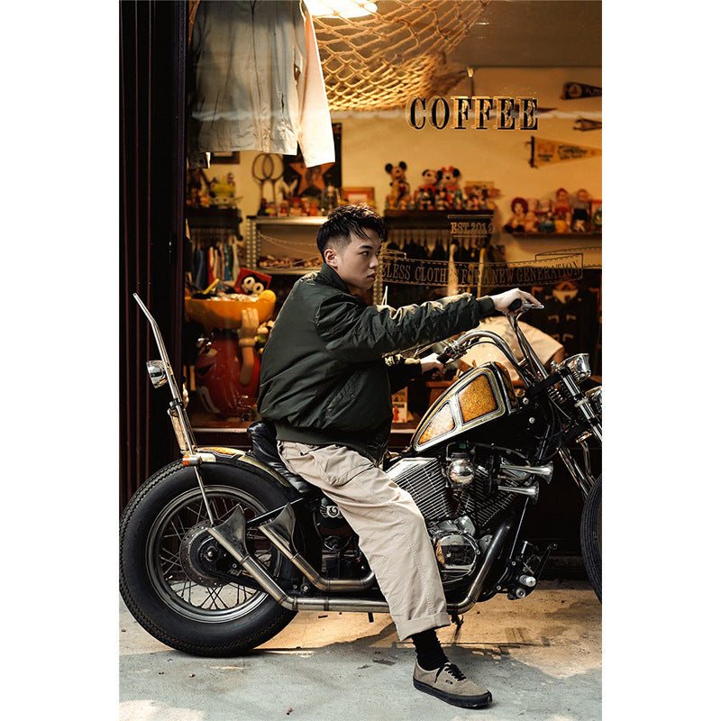 Autumn And Winter Thickened Pilot Jacket Air Force Men's Fashion Baseball Uniform