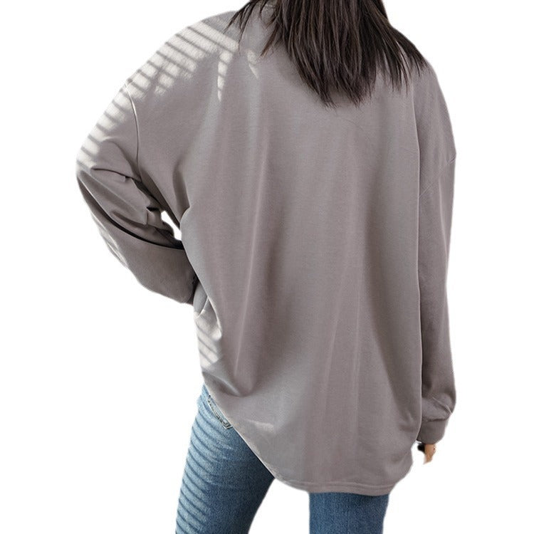 Women's Bottoming Loose Mid-length Sweater