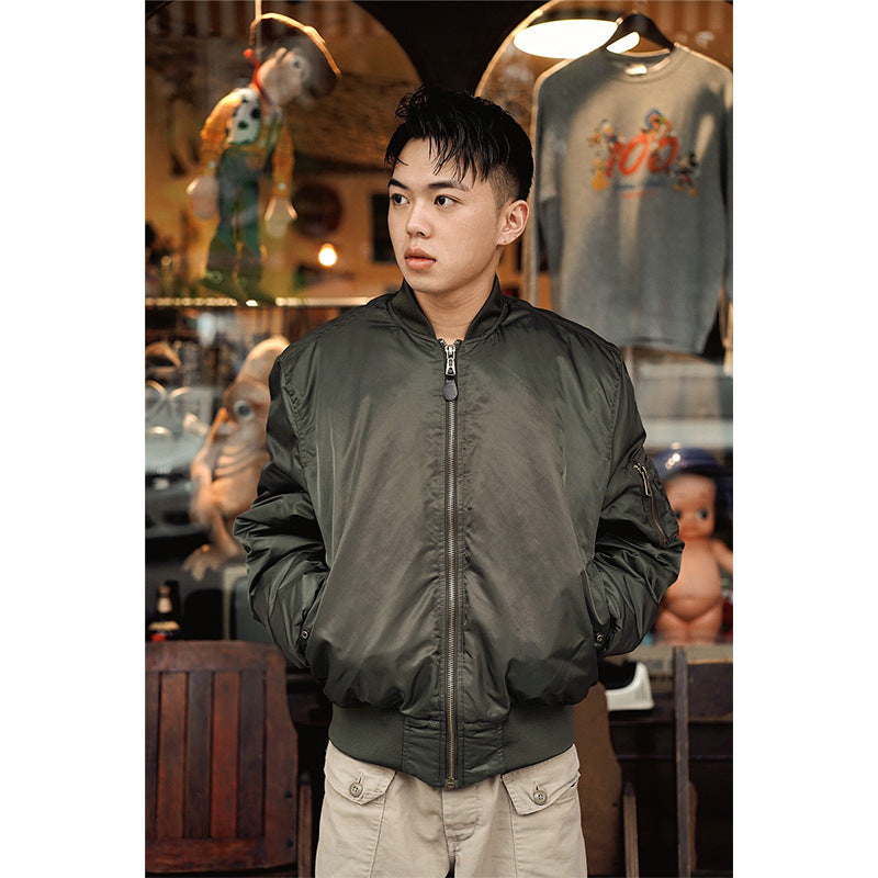 Autumn And Winter Thickened Pilot Jacket Air Force Men's Fashion Baseball Uniform