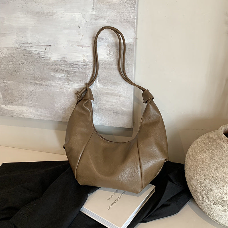 Retro Dumpling Bag Women's Lazy Large Capacity