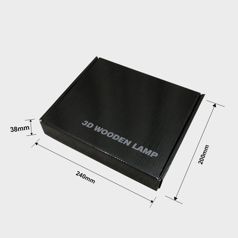 Squirrel Wooden Crafts Solid Wood Night Light Hollow Carving