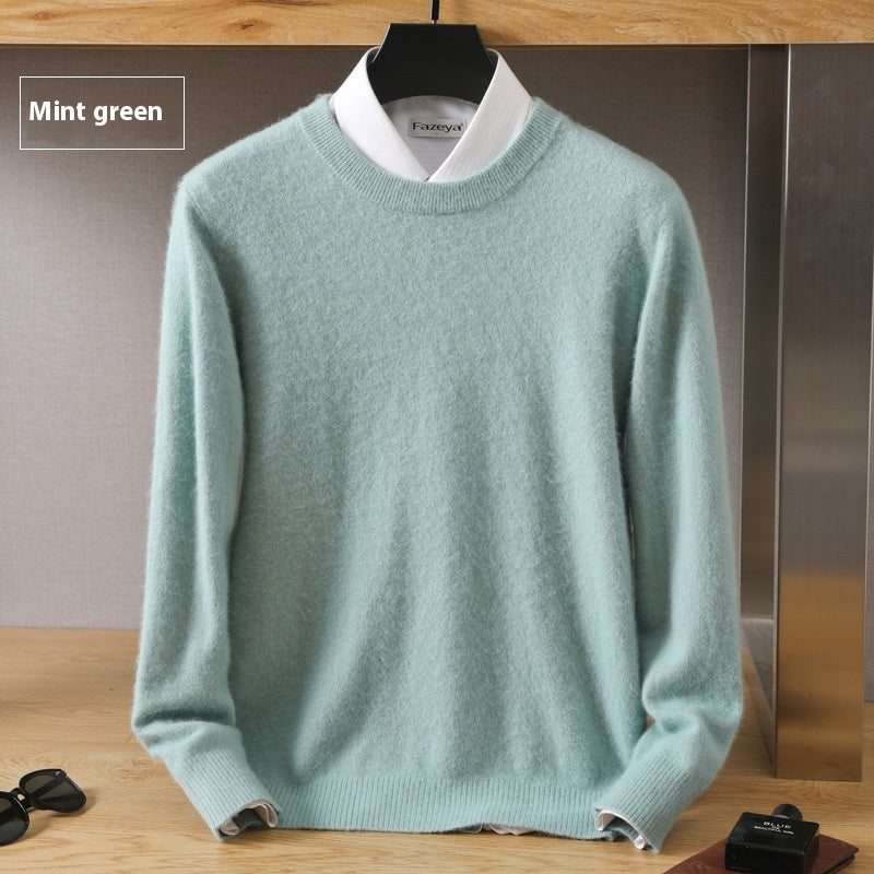 Thermal Head Cover Knit A Sweater Autumn And Winter Round Neck