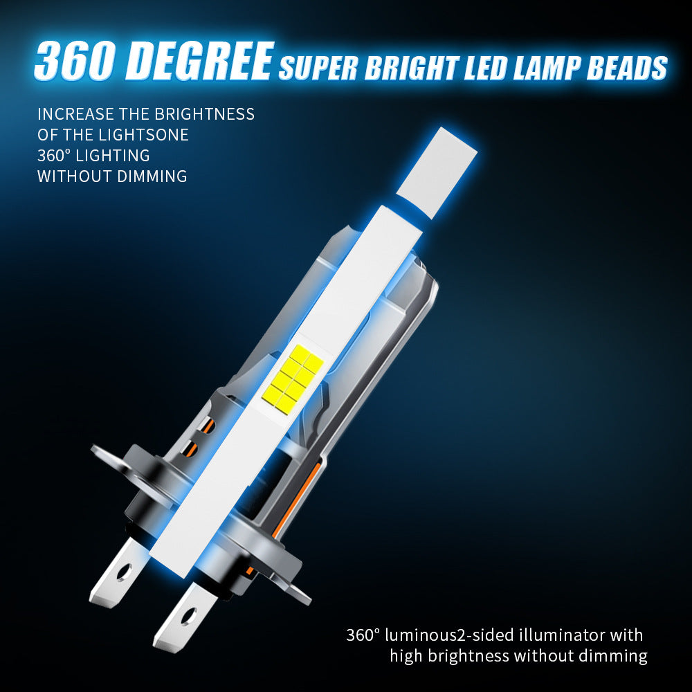 1:1 Non-destructive Installation H4 Integrated Direct Plug-in Car Lights H7 Car Lights Double-sided 8-bead Car LED Headlights