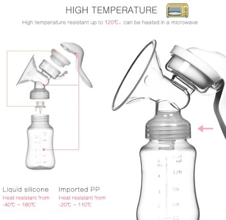 Suction power maternity supplies manual breast pump