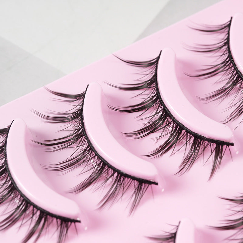 5 Pairs Manga Lashes New Arrival Anime Cosplay Natural Wispy Korean Makeup Artificial False Eyelashes
