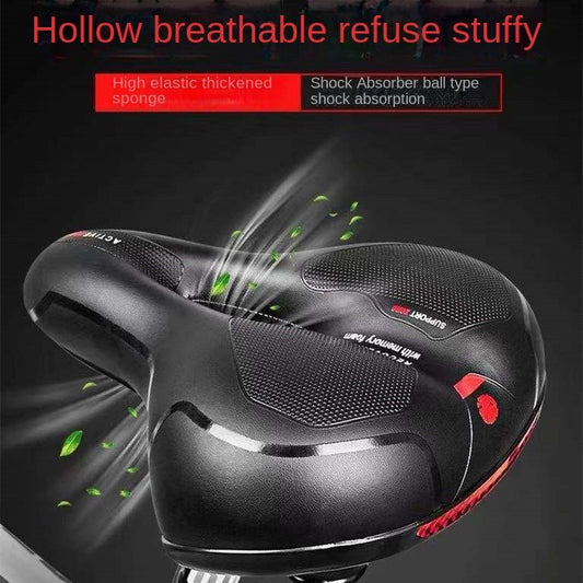 Bicycle Seat Mountain Bike Seat Soft Super Soft Shock Absorbing Saddle Thickened Comfortable Fat Pad Waterproof Cushion Universal Accessories