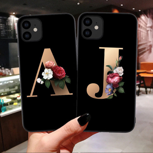 26 English Alphabet Silicone Phone Cases