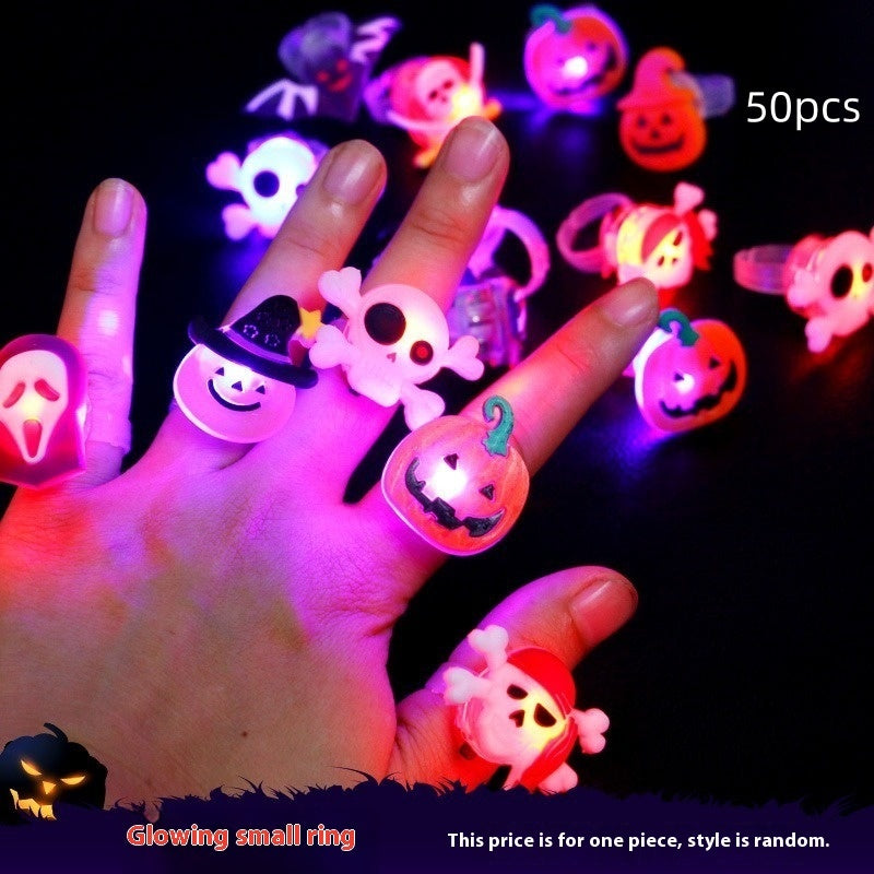 Halloween Decorations Halloween Glowing Brooch Ring