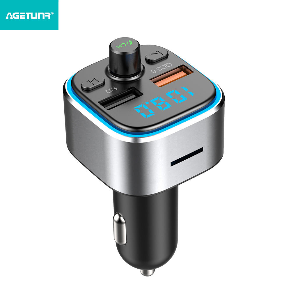 T32 Car Bluetooth Mp3 Lossless Music Player Bluetooth 5.0 Colorful Atmosphere Light QC3.0 Fast Charger