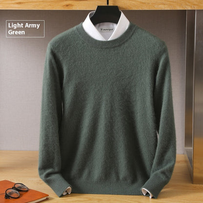 Thermal Head Cover Knit A Sweater Autumn And Winter Round Neck
