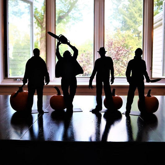 Halloween Pumpkin Decorative Products Horror Movie Silhouette Yard Yard Yard Decoration Silhouette Garden Ornaments