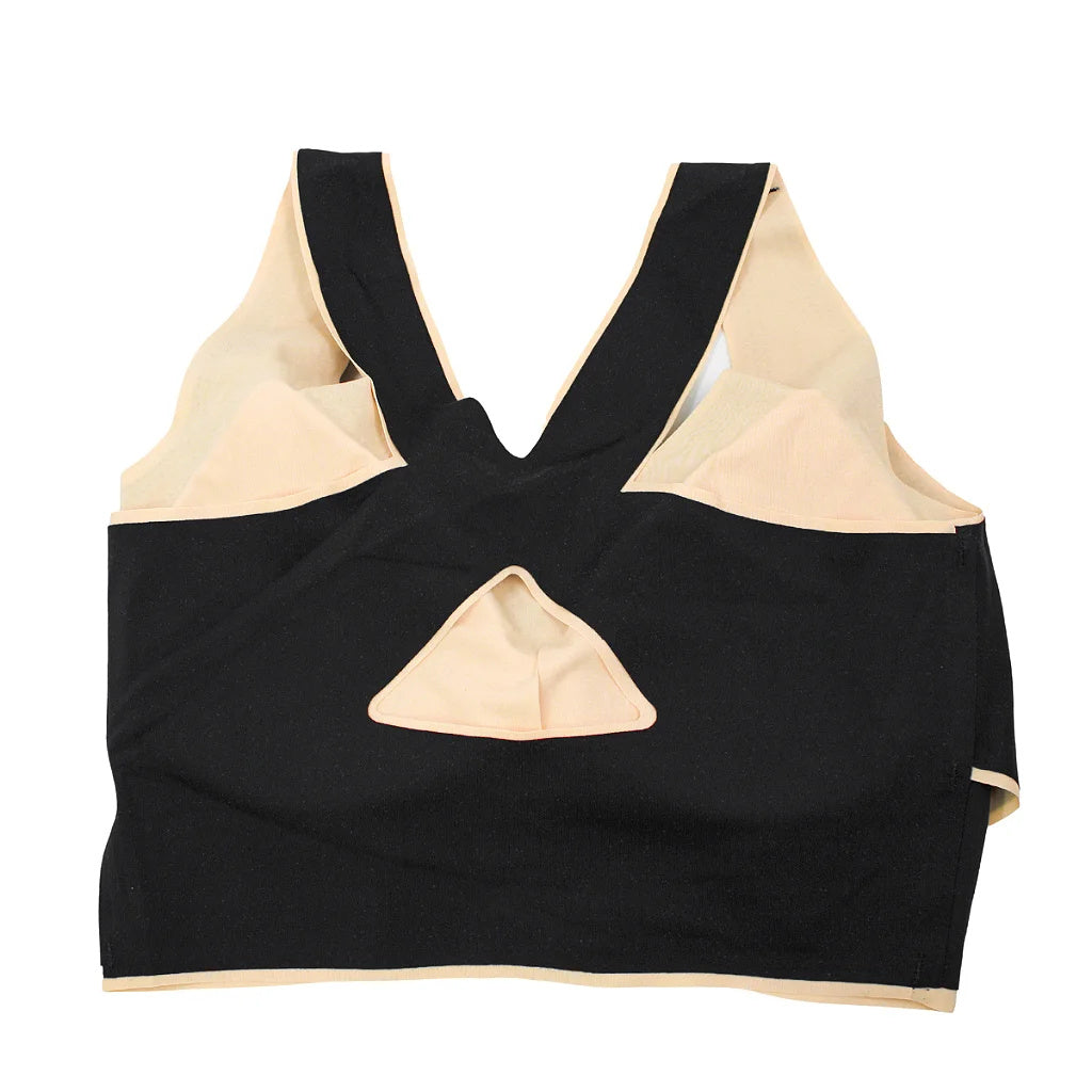 Bra Strap Modeler Lifts Breast Compression Top Black