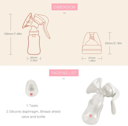Suction power maternity supplies manual breast pump