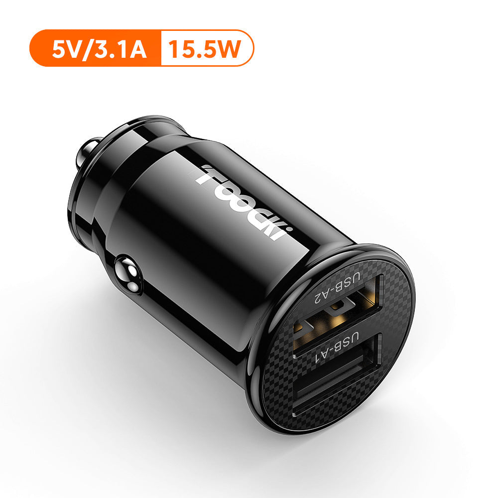 Toocki Transparent Car Charger Mini PD45W Super Fast Charge 30w Dual U Car Charger Charging Head Wholesale
