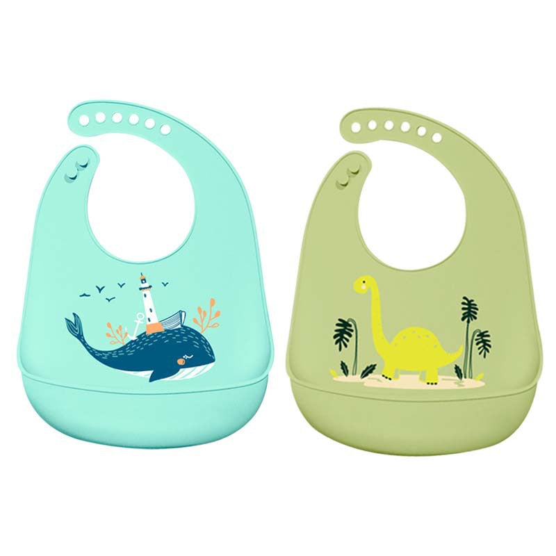Baby Bibs Silicone Feeding Bibs for Babies and Toddlers Unisex Soft and Easily