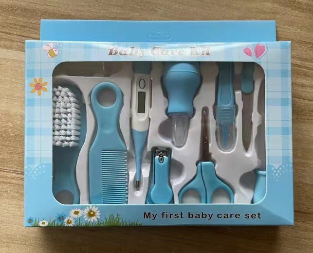 Baby Brush Comb Nasal Aspirator Set Thermometer Tool Care Ten-piece Set