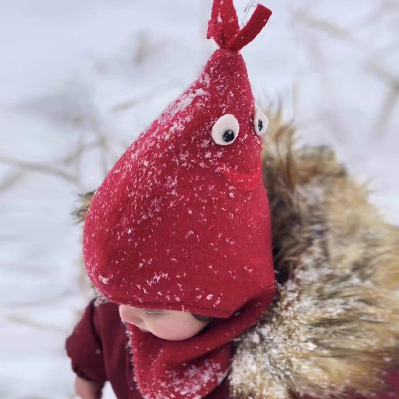 Baby And Toddler Rooster Hat 2024 Denmark Spring And Autumn New Soft Patch Skin For Boys And Girls Baby Warm Baotou Hat