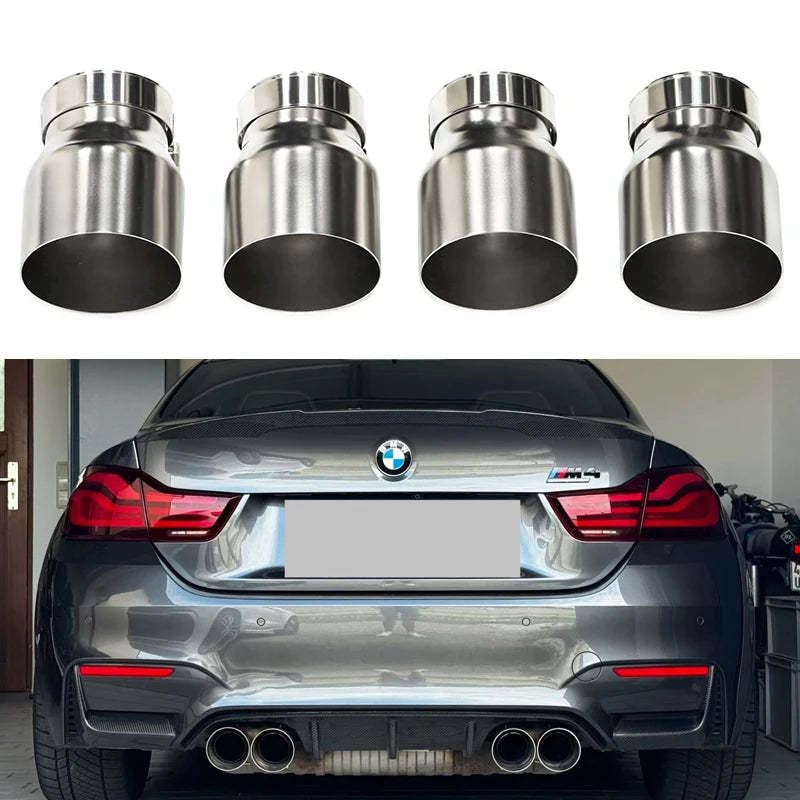 4 Pcs/lot Stainless Steel Exhaust Tips For BMW F87 M2 F80 M3 F82 F83 M4