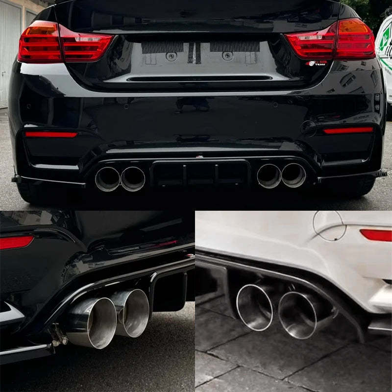 4 Pcs/lot Stainless Steel Exhaust Tips For BMW F87 M2 F80 M3 F82 F83 M4